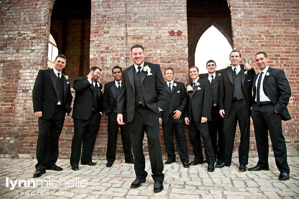 groomsmen in downtown fort worth