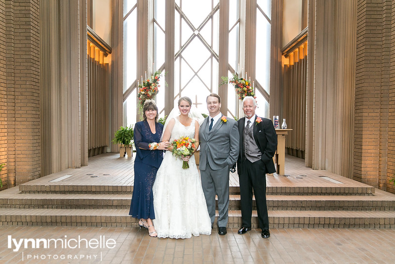 bride's family marty leonard chapel altar