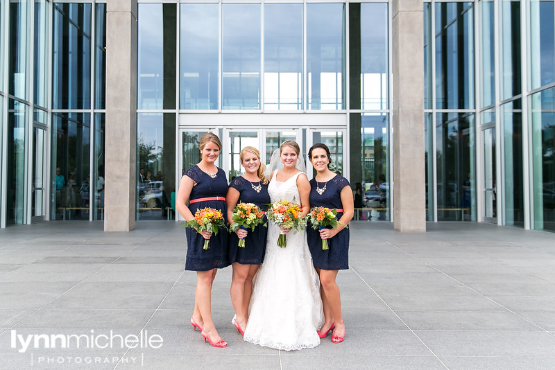 bridesmaids at Modern Fort worth