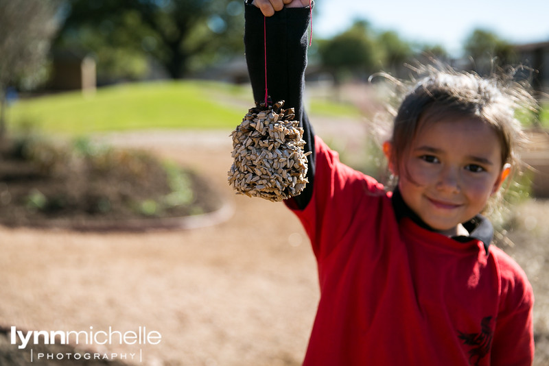 children at lena pope pine cone