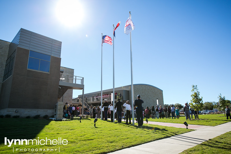 united states army national guard flag raising at lena pope grand opening