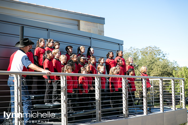 lena pope choir sings at ribbon cutting ceremonies