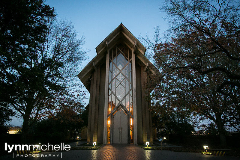 Marty Leonard Chapel in the evening