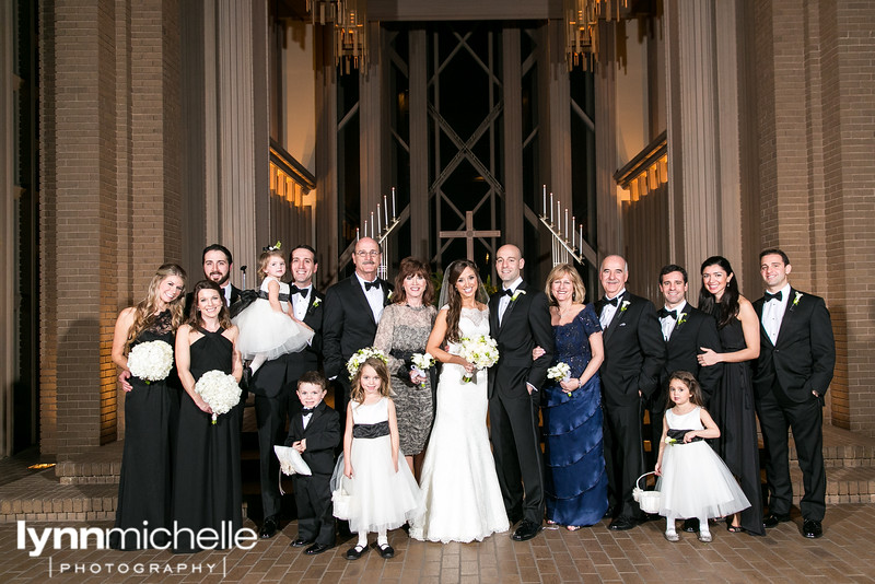 large family on altar at MLC in ft worth