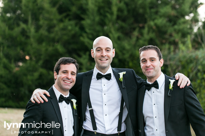 groom wearing tux at marty leonard chapel fort worth