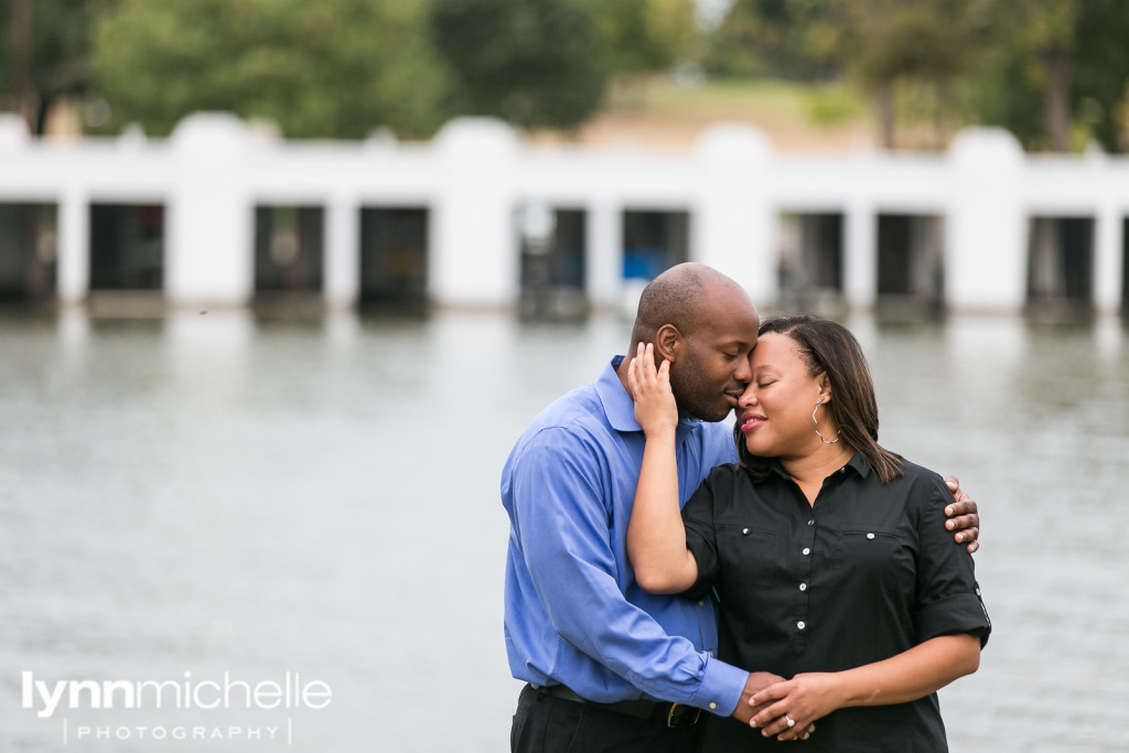 casual lake engagement pics