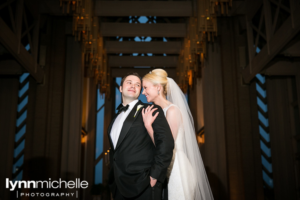 night portraits bride and groom fort worth chapel