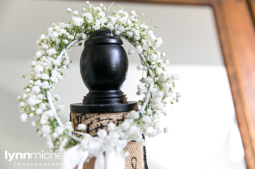 babys breath wedding halo