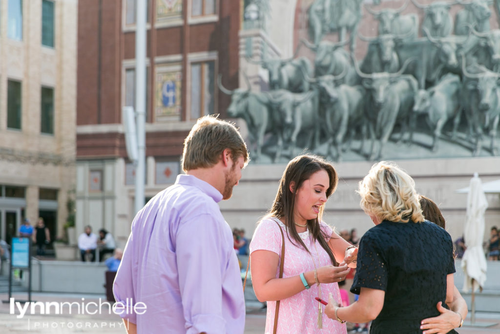 fort worth wedding proposal at sundance square