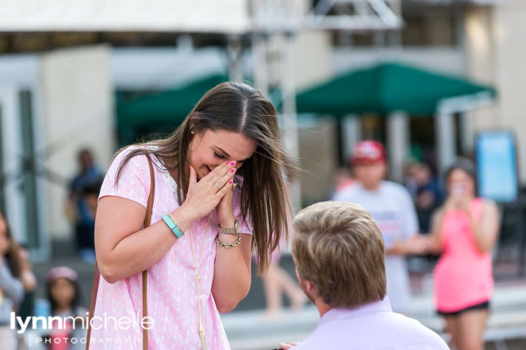 fort worth wedding proposal at sundance square